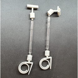 Ценникодержатель УЛИТКА, Штанга 95, Зигзаг-01, белый - 1шт.