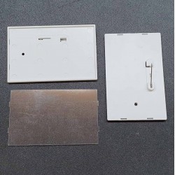 Бейдж Администратор-3, р-р 70х45мм., белый - 100шт.