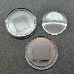 Магнит акриловый, корпус со стеклом + магнит, прозрачный - 1000шт.