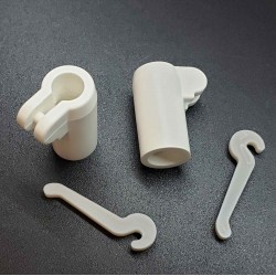 ЭКСЦЕНТРИКОВЫЙ ПЕРЕХОДНИК для телескопических трубок, с д-ра 12 на д-р 10мм., белый - 1 шт.