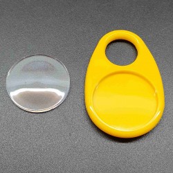 Номерок гардеробный КЛАССИКА, жёлтый - 10шт.