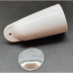 ГРУША ОБЪЁМНАЯ для ключей, корпус со стеклом, белый - 100шт.