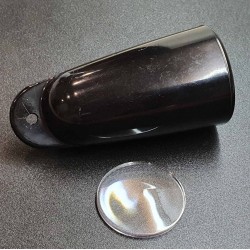 ГРУША ОБЪЁМНАЯ для ключей, корпус со стеклом, чёрный - 10шт.