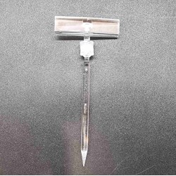 Ценникодержатель ШТАНГА - ИГЛА, Зигзаг-04, прозрачный - 1000 шт.