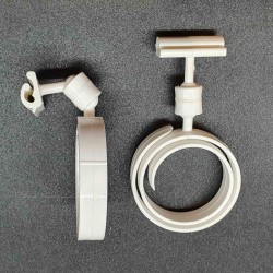 Ценникодержатель Спираль колбасная, Зигзаг-01, белый - 1шт.