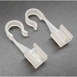 БОКОВОЕ КРЕПЛЕНИЕ в сборе с КР - 16мм. для пластиковых рамок, натуральный - 1 шт.