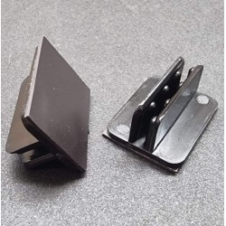 Ценникодержатель под углом 90° КРОКОДИЛ+магнит, 0,5мм., ПСМ чёрный - 1000шт.