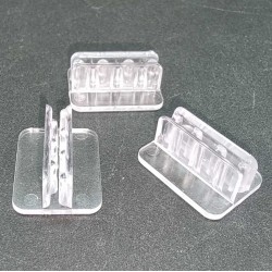 Ценникодержатель под углом 90° КРОКОДИЛ, 0,5мм., ПСМ прозрачный - 9000шт.