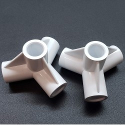 КРЕСТОВИНА для телескопических труб, д-р 16 и 12 мм., белый - 1 шт.