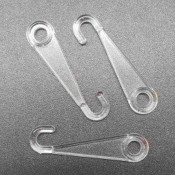 КР - 01 бокового крепления кнопка, для пластиковых рамок, прозрачный - 400 шт.