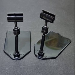 Ценникодержатель на мини-платформе, штанга 50мм., Зигзаг-02, чёрный - 500шт.