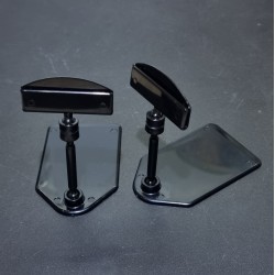 Ценникодержатель на мини-платформе, штанга 50мм., Зигзаг-03, чёрный - 50шт.