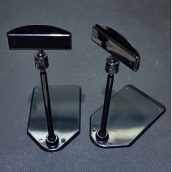 Ценникодержатель на мини-платформе, штанга 95мм., Зигзаг-03, чёрный - 50шт.