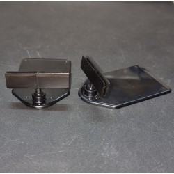 Ценникодержатель на мини-платформе, Зигзаг-04, чёрный - 50шт.