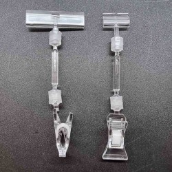 Ценникодержатель ПР-02, штанга 50, Зигзаг-02/04, прозрачный - 500шт.