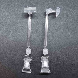 Ценникодержатель ПР-02, штанга 95, Зигзаг-01, прозрачный - 1000шт.