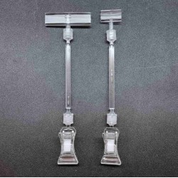 Ценникодержатель ПР-02, штанга 95, Зигзаг-02/04, прозрачный - 50шт.