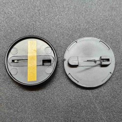 Значок ПБ-1, диаметр 30мм. чёрный - 1шт.