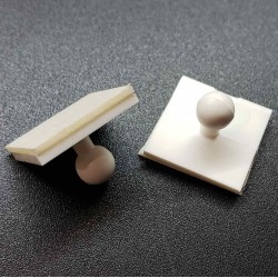 ПЛАТФОРМА - ШАР + скотч с креплением для ценникодержателя, белый - 100шт.