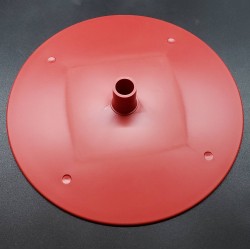ПЛАТФОРМА круглая пластмассовая 220мм., труба д-р 16мм., красный - 10 шт.