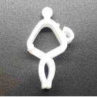 Ценникодержатель Прищепка - Зигзаг универсальная, белая - 1шт.