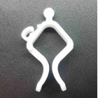 Ценникодержатель Прищепка - Зигзаг универсальная, белая - 1шт.