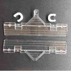Ценникодержатель ПР-03 (КОМПЛЕКТ) прозрачный - 100шт.