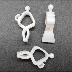 Ценникодержатель Прищепка - Зигзаг универсальная, белая - 1шт.