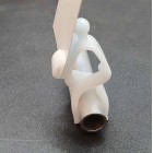 Ценникодержатель Прищепка - Зигзаг универсальная, белая - 1шт.