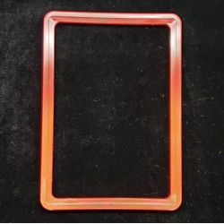 РАМКА ПЛАСТИКОВАЯ - А5 ( закруглённые углы ) красный - 1шт.