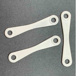 РЕЙКА соединяющая бокового крепления кнопка, для пластиковых рамок, белый - 1 шт.