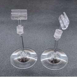 Ценникодержатель на круглой платформе Сфера, штанга 50мм., Зигзаг-02, прозрачный - 50шт. Ценникодержатель на круглой платформе Сфера, штанга 50мм., Зигзаг-02, прозрачный - 50шт.