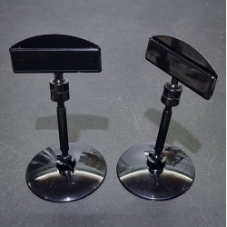 Ценникодержатель на круглой платформе Сфера, штанга 50мм., Зигзаг-03, чёрный - 1000шт.