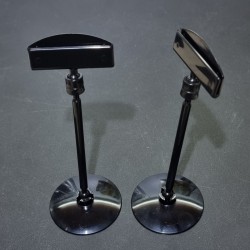 Ценникодержатель на круглой платформе Сфера, штанга 95мм., Зигзаг-03, чёрный - 1000шт.