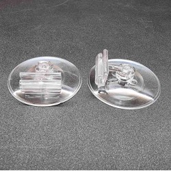 Ценникодержатель на круглой платформе, Зигзаг-01, прозрачный - 500шт.