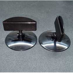 Ценникодержатель на круглой платформе, Зигзаг-03, чёрный - 50шт.