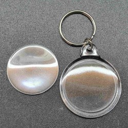 Брелок акриловый Спутник-1 в сборе с двумя кольцами - 100 шт.