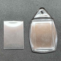 Брелок акриловый Спутник-4 корпус со стеклом - 100шт.