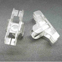 Т-держатель рамки с боковыми лепестковыми фиксаторами, д-р 8, 9 и 10мм., прозрачный - 1 шт.