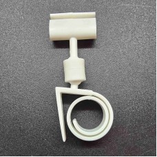 Спираль Улитка, Зигзаг- 02, цвет: белый - 500 шт.