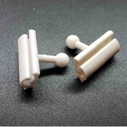 Ценникодержатель ЗИГЗАГ-01, белый - 1000 шт.