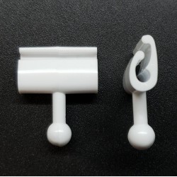 Деталь ценникодержателя ЗИГЗАГ-02, белый - 100 шт.